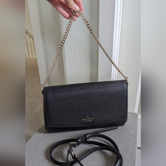 Kate Spade Laurel Way Greer Crossbody Shoulder Bag - Black - Picture 3 of 12